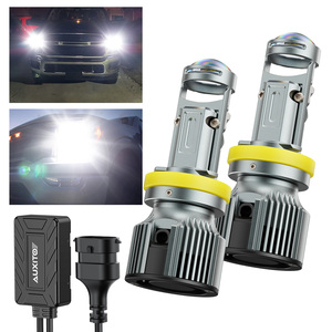 ไฟหน้า Auxito Y19 H11 LED แบบโปร่งแสง รุ่นพัดลม 12v 24V 42W 2300LM 6500K สีขาว 7035 หลอดไฟหน้า LED h11 - Product Image 1