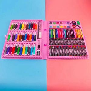 Ensemble de peinture et de dessin pour enfants de 68 pièces avec crayons, pastels à l'huile, marqueurs d'aquarelle, crayons de couleur, outils pour garçons et filles, cadeau - Product Image 5