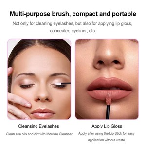 Brosse à lèvres jetable en nylon colorée, applicateur de rouge à lèvres et gloss, outil cosmétique de maquillage - Product Image 5
