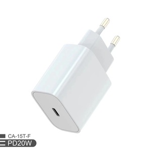 PD20W <b>USB</b> C Charger 20W Fast Charging For iPhone 15 US <b>Plug</b> Type C Port White - Product Image 2