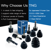 Sistemas de transmisión automática TNG Cv eje de transmisión Interior Exterior Cv junta para Toyota Honda Nissan Mazda Mitsubishi Hyundai Kia