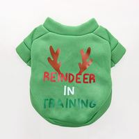 Sweat-shirt de Noël pour chien en gros – Adorable chemise imprimée pour chiot, vêtements de Noël doux pour petits chiens (Teddy, Bichon, Pomeranian)