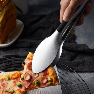 Plump Stainless Steel Food Tongs 9 12 Inch Heat Resistant Black BBQ Grill Clips - Product Image 2