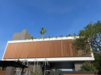 Panneaux de persiennes en ASA co-extrudé pour extérieur, résistants aux UV, imperméables, ignifuges, volets décoratifs pour façade extérieure