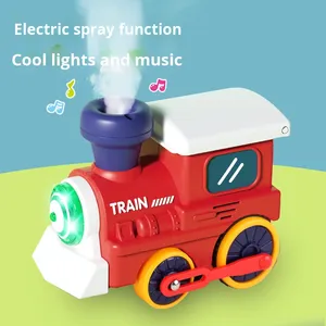 Tren de <span class=keywords><strong>Vapor</strong></span> para Niños Bechotoy, <span class=keywords><strong>Juguete</strong></span> Educativo de Construcción con Vías Enlazables, <span class=keywords><strong>Locomotora</strong></span> y Bola Flotante - Product Image 3