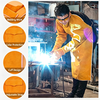 Tablier de soudeur en cuir durable, anti-brûlure pour travaux de soudage manuel – Offre Spéciale