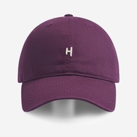Casquette de baseball simple et polyvalente avec broderie de la lettre H, 100% coton, 6 pièces, pour hommes et femmes, version sport