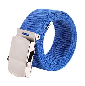 Verstellbarer One Size Anzug Nylon riemen und Metall Plaque Schnalle Polyester Tactical Web Belt für Männer & Jungen