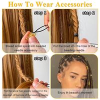 26 pièces de bijoux de cheveux dorés tendance pour femmes, pour tresses et dreadlocks, perles en métal, motif serpent
