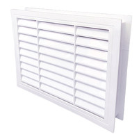 Grille de ventilation inférieure portable en ABS étanche pour portes de toilettes, idéale pour les camping-cars, les bâtiments modulaires et la ventilation des portes de salle de bain