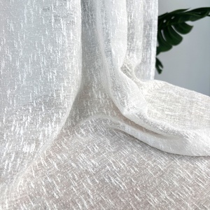 <span class=keywords><strong>Tissu</strong></span> de rideau transparent romantique et doux, filtrant la lumière, en stock et vendu <span class=keywords><strong>au</strong></span> mètre <span class=keywords><strong>pour</strong></span> la décoration des fenêtres de la maison - Product Image 2