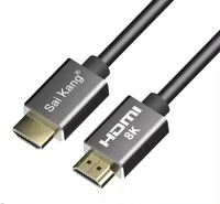 Prix usine 4K 3D 8K 2.1 câble HDTV 28AWG 18Gbps plaqué or 1m 2m 3m 5m 10m HDMI coaxial coaxial PVC tresse projecteur d'ordinateur