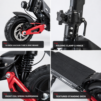 Trottinette électrique pour adultes, pliable, à double moteur, pour les trajets quotidiens en ville