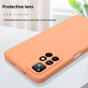 Redmi Note <span class=keywords><strong>11</strong></span> Protecteur d'objectif tout compris Rubik's Cube Style <span class=keywords><strong>coque</strong></span> en silicone liquide <span class=keywords><strong>coque</strong></span> souple TPU tout pour <span class=keywords><strong>iPhone</strong></span> couleur rouge Redmi - Product Image 3