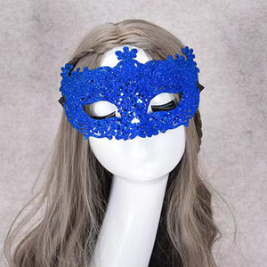 Máscara de media cara hueca para mujer, accesorios de actuación para <span class=keywords><strong>bar</strong></span>, máscara de zorro de encaje de Venecia para Halloween - Product Image 6