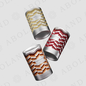 กล่องบรรจุภัณฑ์น้ำหอมแบบทรงกระบอกพิมพ์ลายตามสั่งของ Aboland พร้อมฝาอลูมิเนียม พิมพ์สี่สี กล่องของขวัญเครื่องสำอาง - Product Image 2