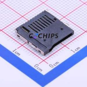 XKTF-015-N SD Card / Memory Card Connector SMD Connector Self-Return Type MicroSD Card (TF Card) Card Holder 2mm - Product Image 2