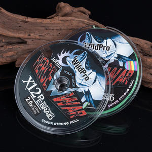 Ligne de pêche tressée WildPro 12 brins en PE, 100 m, haute résistance, super résistante, pour la pêche en eau douce et en eau salée - Product Image 1