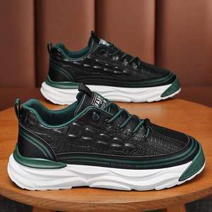 Zapatos Deportivos de Moda para Hombre, Estilo Urbano, con Bloques de Color, Transpirables, Antiolor, Impermeables, para Caminar en Verano - Product Image 1