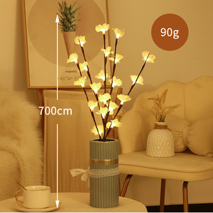 Lampu pohon cabang daun Maple buatan LED, lampu dekorasi lanskap dioperasikan baterai untuk pesta liburan lampu Natal - Product Image 2