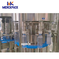 Machine de remplissage d'eau 3 en 1 CGF8-8-4, machine automatique de rinçage, remplissage et bouchage de bouteilles PET pour eau minérale pure