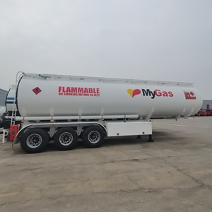Semi-remorque citerne à carburant en acier au carbone Q235 60000L avec déflecteur <span class=keywords><strong>anti</strong></span>-ondulation et valve de fond d'urgence, camion-citerne à carburant, camion-citerne à huile - Product Image 6