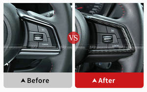 Moldura Superior para Volante de SUBARU 2022+ WRX VAB VAF, Material de Fibra de Carbono Seca de Alta Calidad - Product Image 2