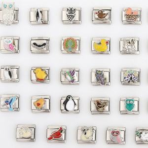 Nouvelle série de bracelets modulaires de style italien, chaîne d'assemblage personnalisée avec motif d'oiseau - Product Image 2