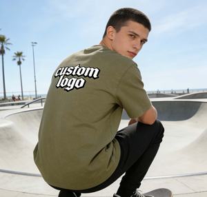 Camisetas Personalizadas de Estilo Urbano, Impresas, Transpirables, de 250g, 100% Algodón Tejido, Cuello Redondo, Manga Corta para Hombre - Product Image 5