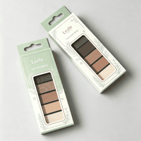 Boîtes d'emballage en papier pour fards à paupières individuels avec logo personnalisé professionnel, palettes de maquillage pour cosmétiques