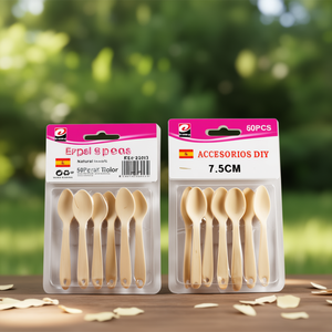 Cuillères à glace Erpsl 7,5 cm couleur naturelle 50 pièces Outils de bricolage - Product Image 3