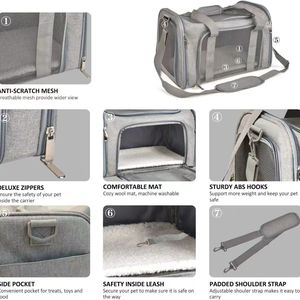 Tas Jinjing Hewan Peliharaan Kecil MOQ Rendah, Bahan Oxford Mesh, Portabel, Kapasitas Besar, untuk Anjing Kucing, Cocok untuk Aktivitas Luar Ruangan - Product Image 5