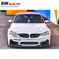 Pour BMW F80 M3 & F82 F83 M4 Kit de performances de mise à niveau en Fiber de carbone VRS Style séparateur de lèvre avant et de pare-chocs état neuf