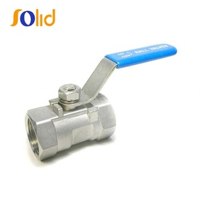 Factory price 1/4 "-4" 1PC <strong>one</strong> piece <strong>fucked</strong> thread end stainless steel ball valve - Product Image 5