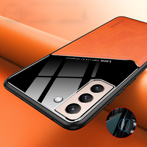 <span class=keywords><strong>Funda</strong></span> de lujo para lente de cámara, protector de piel sintética, híbrida trasera, magnética, para <span class=keywords><strong>Samsung</strong></span> Galaxy S21, S22, A52, A13 - Product Image 4