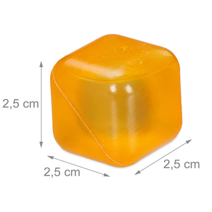 Cubitos de Hielo Reutilizables de 2.5 cm, Cubos de Hielo Cuadrados de Plástico Coloridos, Cubitos de Hielo Reutilizables para Bebidas - Product Image 3