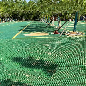 Gravel Grid Pavers Plastic Permeable Car Grass Grid Hdpe Plastic Grass Grid Pavers Green Grass Planting Pattern