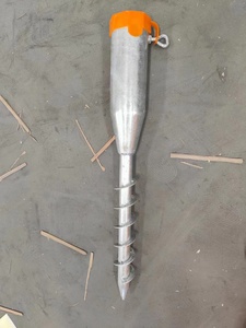 Galvanized Helical Pile Solar Ground Screw <b>Foundation</b> - Product Image 2