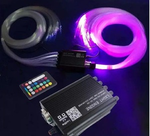 RGBW DC12V App Control et Télécommande Led <span class=keywords><strong>Fibre</strong></span> <span class=keywords><strong>Optique</strong></span> Étoile Étoile Plafonnier Kit Étoile Filante pour Toit de Voiture Décoratif - Product Image 4
