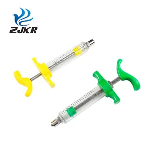 KD310 veterinary Plastic steel livestock 10ml 20ml 30ml 50ml TPX syringe with luer lock adaptor