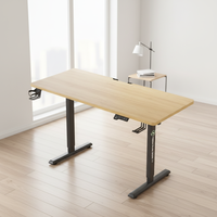 Prix personnalisé Table élévatrice électrique assise et debout cadre haut et bas moteur simple Double colonne hauteur réglable bureau avec bureau