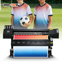 Printer Sublimasi Inkjet Flatbed Otomatis Potry New Garansi 1 Tahun 1200dpi untuk Jersey Sepak Bola Transfer Termal