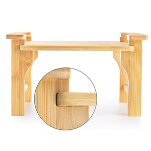 पानी के जूग ग्लास वाटर पिचर बेस में फिट बैठता है प्राकृतिक बांस पेय पदार्थ डिस्पेंसर स्टैंड - Product Image 6