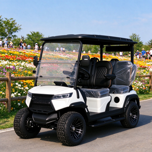 Voiture de golf électrique stable 4 places avec système audio, buggy tout-terrain pour le transport dans les hôtels et les complexes hôteliers - Product Image 1
