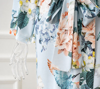 Pyjama d'été en soie pour femme, robe kimono à épaules tombantes, en satin respirant, avec ceinture à nouer, style vacances, ODM