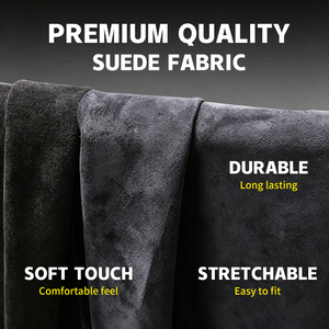 CARBINS <span class=keywords><strong>Tissu</strong></span> en daim auto-adhésif de haute qualité pour la décoration intérieure de <span class=keywords><strong>voiture</strong></span>, le revêtement du <span class=keywords><strong>toit</strong></span> et du tableau de bord - Product Image 3