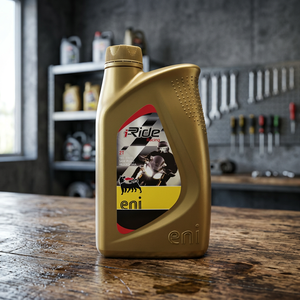 Aceite de mezcla Eni I-Ride Racing 2T 1 litro para sistema de lubricación de motocicletas - Product Image 3