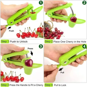 Manual Stainless Steel Cherry Fruit Kitchen Pitter <b>Olive</b> Corer Pit <b>Removal</b> Tool Seed Fruit Vegetable Tools Sustainable Easy - Product Image 6