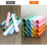 Support de rangement et boîte moderne en acrylique portable à 20 compartiments pour petits outils ménagers