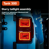 Feux arrière à LED étoilés, neufs et améliorés, en ABS noir, adaptés aux accessoires GWM Tank 300